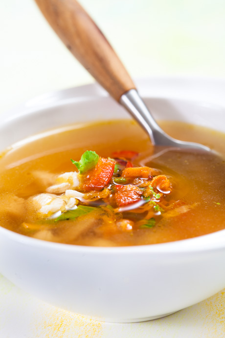 sopa de pollo The Home Academy