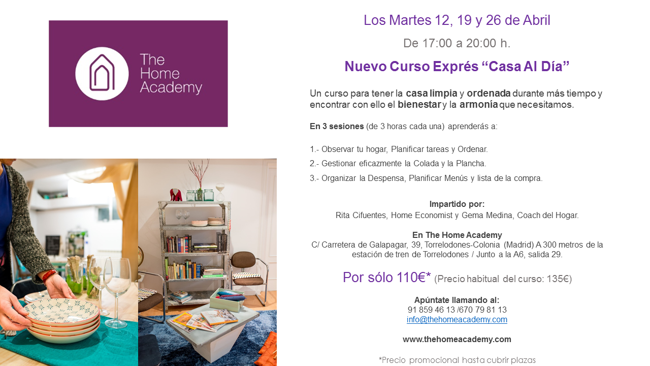 Curso Exprés Casa al Día abril