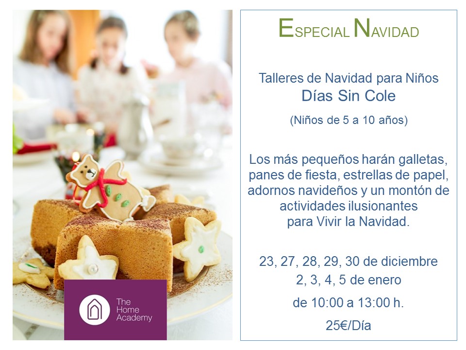 TALLERES DE NAVIDAD PARA NIÑOS EN THE HOME ACADEMY