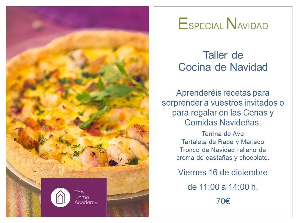 TALLER DE COCINA DE NAVIDAD PARA REGALAR