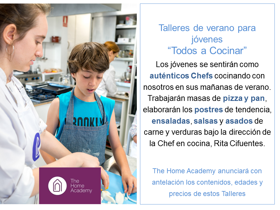 Talleres Verano cocina 2017