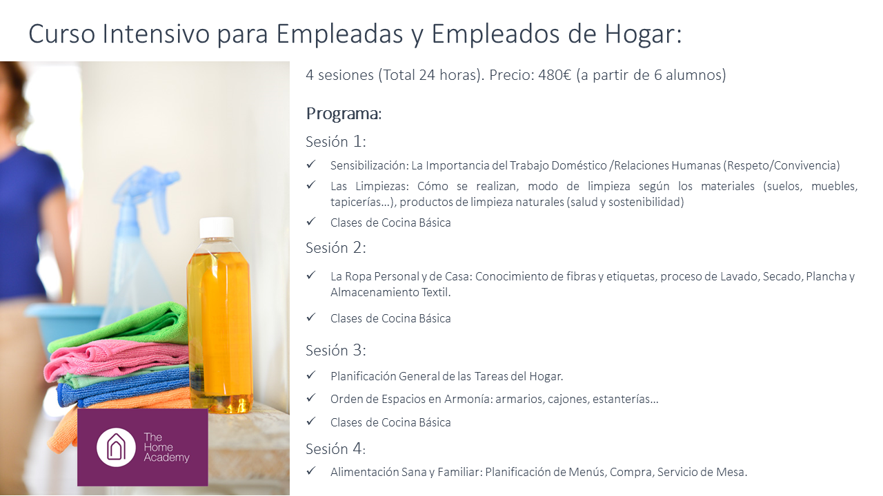 CURSO INTENSIVO EMPLEADoS DE HOGAR