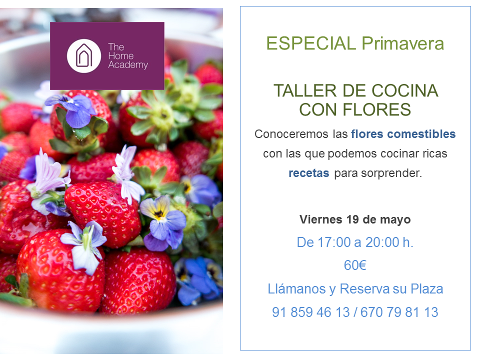TALLER COCINA CON FLORES